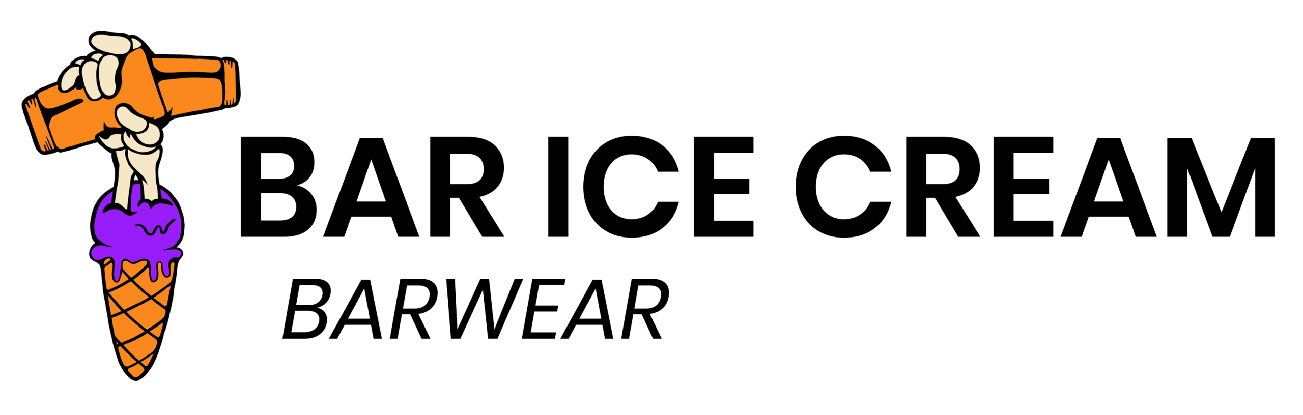 bar ice cream header logo