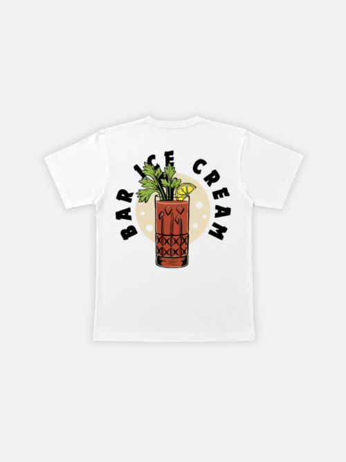 V8 BLOODY MARY TSHIRT kaos bartender putih tshirt bartender putih